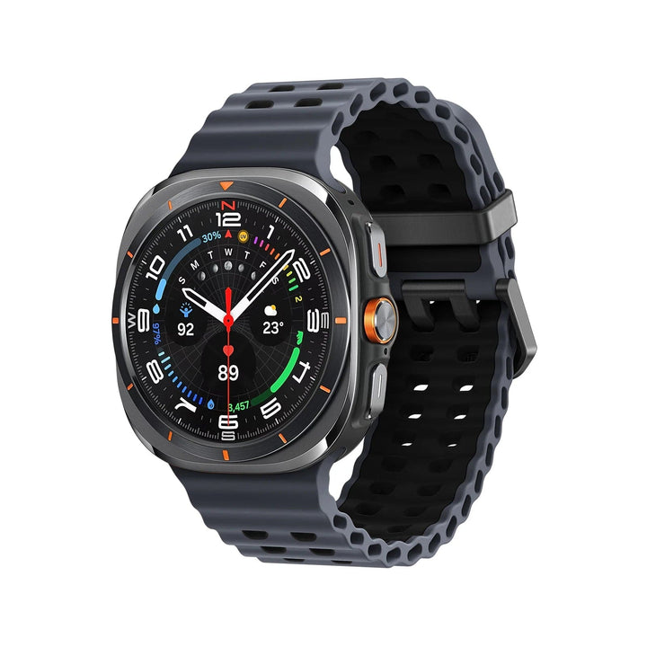 Rugged 2 Tone Sports Watch Band For Samsung Watch 7 Ultra coal black-black / galaxy watch ultra 200000049:201449057#coal black-black;200000051:100016944#galaxy watch ultra;200007763:201336100
