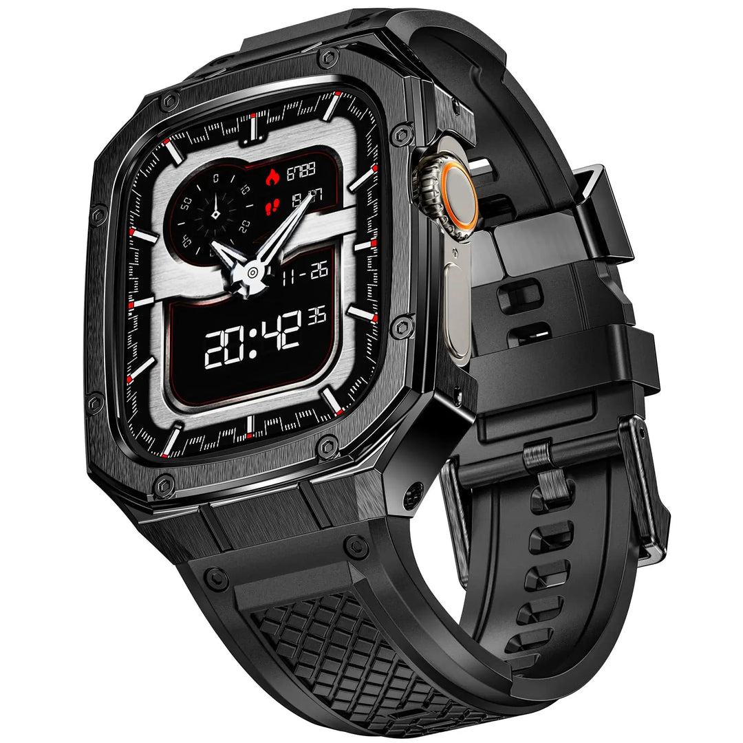 Tactical Watch Band With Shockproof Case Black / 49mm(Ultra 3 2 1) 200000049:100013775#black;200000051:100016949#49mm(Ultra 3 2 1);200007763:201336100