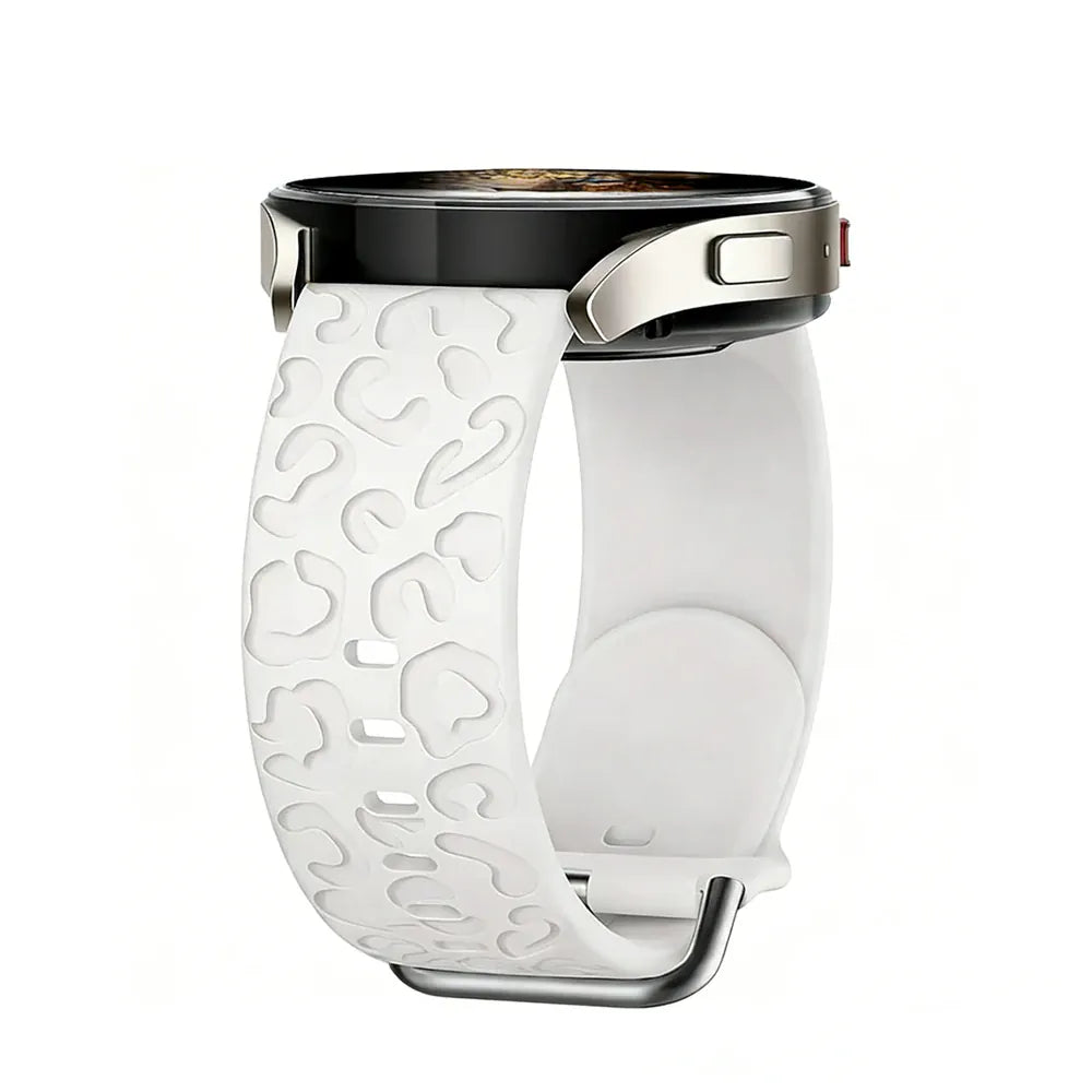 Leopard Sports Band For Samsung Watch Galaxy 4 40mm 44mm / White DX251210102