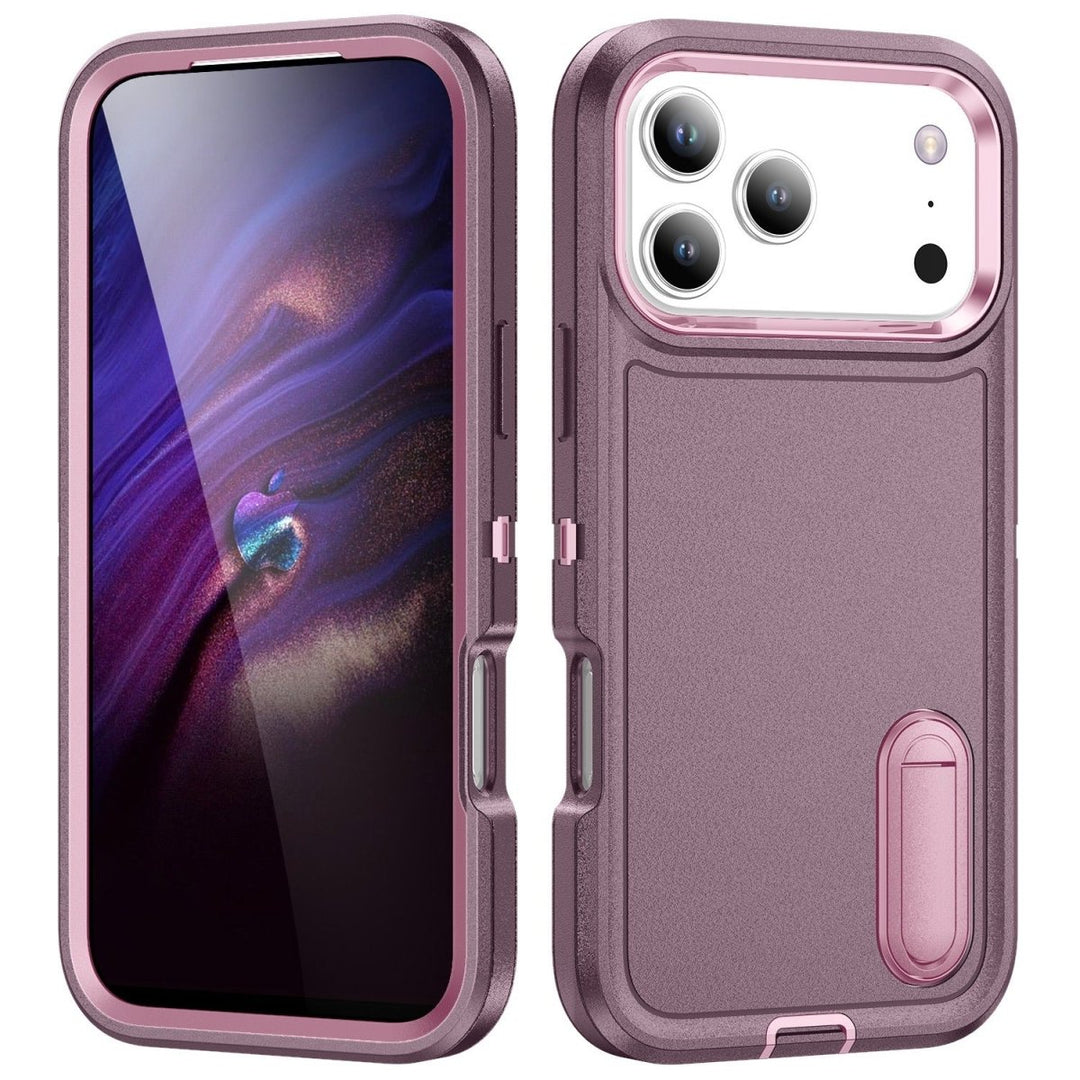 Shockproof Kickstand Phone Case iPhone 17 Pro Purple & Pink Parkfield Supplies