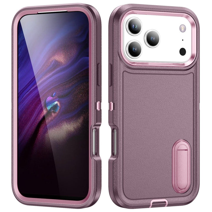 Shockproof Kickstand Phone Case iPhone 17 Pro Purple & Pink Parkfield Supplies