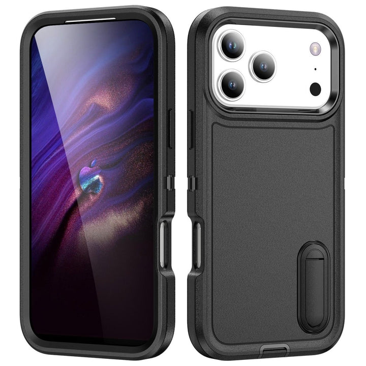 Shockproof Kickstand Phone Case iPhone 17 Pro Black Parkfield Supplies