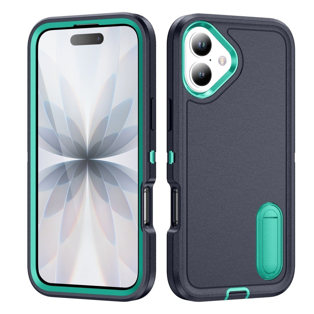 Shockproof Kickstand Phone Case iPhone 17 Dark Blue & Green Parkfield Supplies