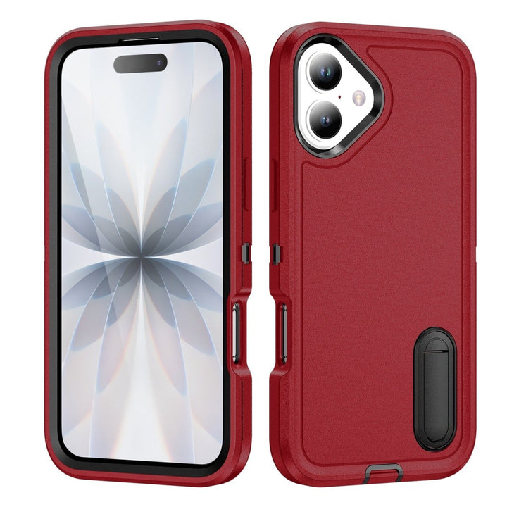 Shockproof Kickstand Phone Case iPhone 17 Red & Black Parkfield Supplies