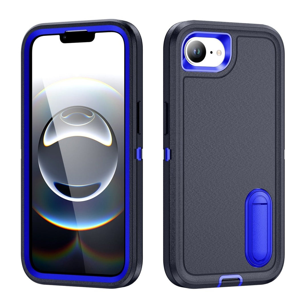 Shockproof Kickstand Phone Case iPhone 16e Dark Blue & Blue Parkfield Supplies