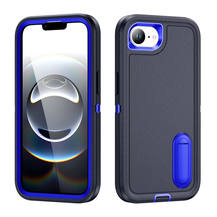 Shockproof Kickstand Phone Case iPhone 16e Dark Blue & Blue Parkfield Supplies