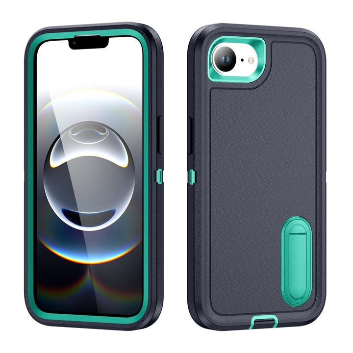 Shockproof Kickstand Phone Case iPhone 16e Dark Blue & Green Parkfield Supplies
