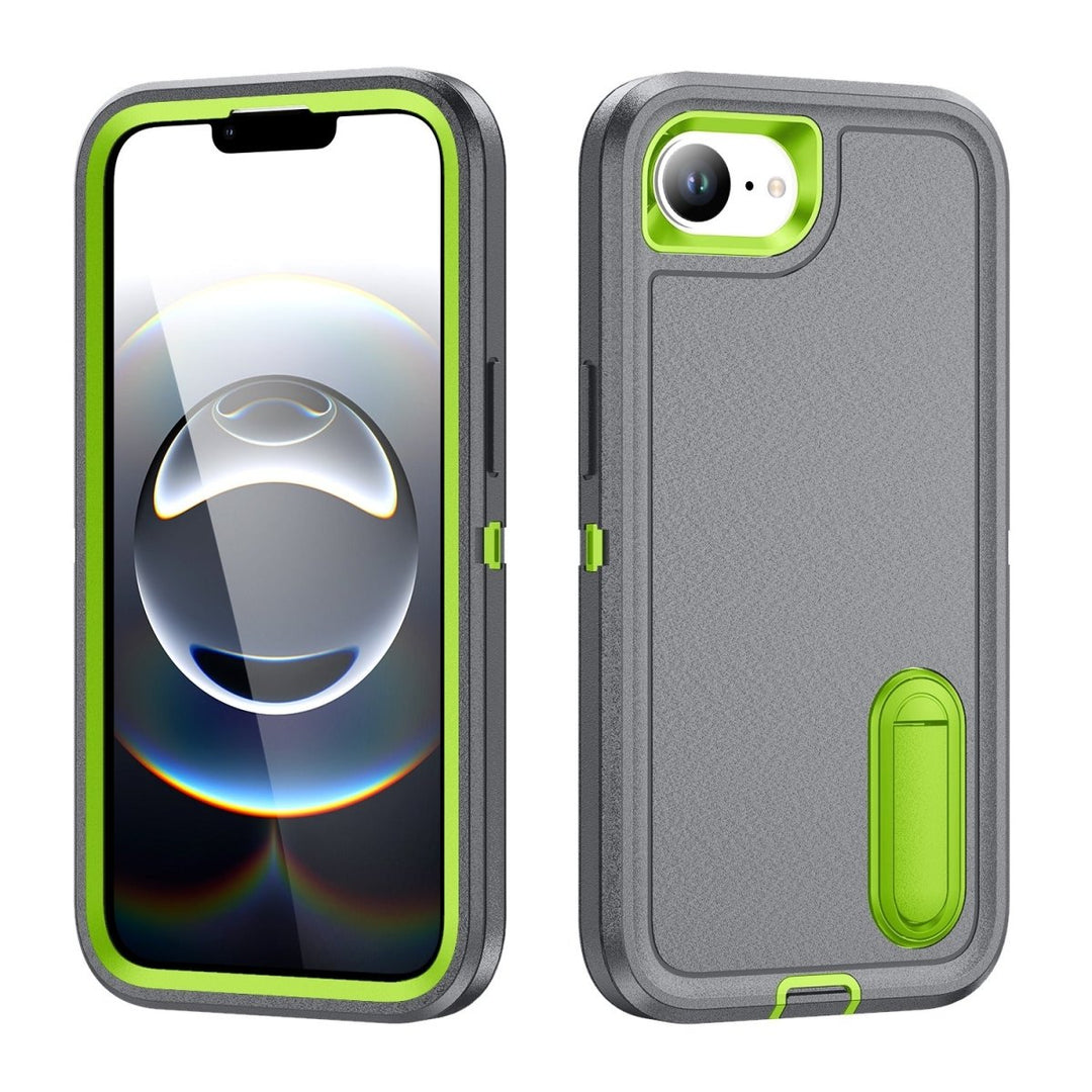 Shockproof Kickstand Phone Case iPhone 16e Gray & Green Parkfield Supplies