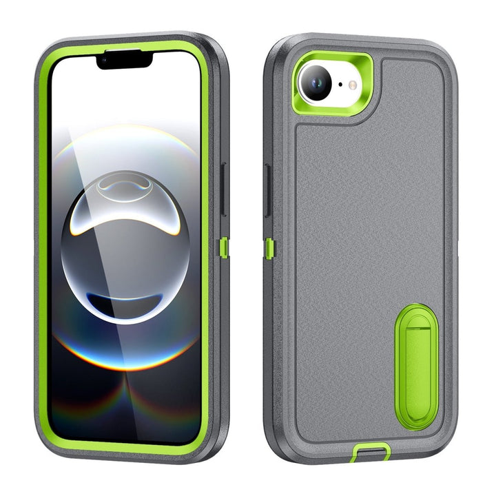 Shockproof Kickstand Phone Case iPhone 16e Gray & Green Parkfield Supplies