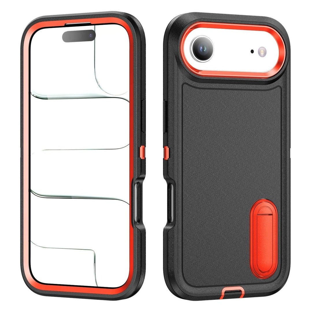 Shockproof Kickstand Phone Case iPhone Air Black & Orange Parkfield Supplies