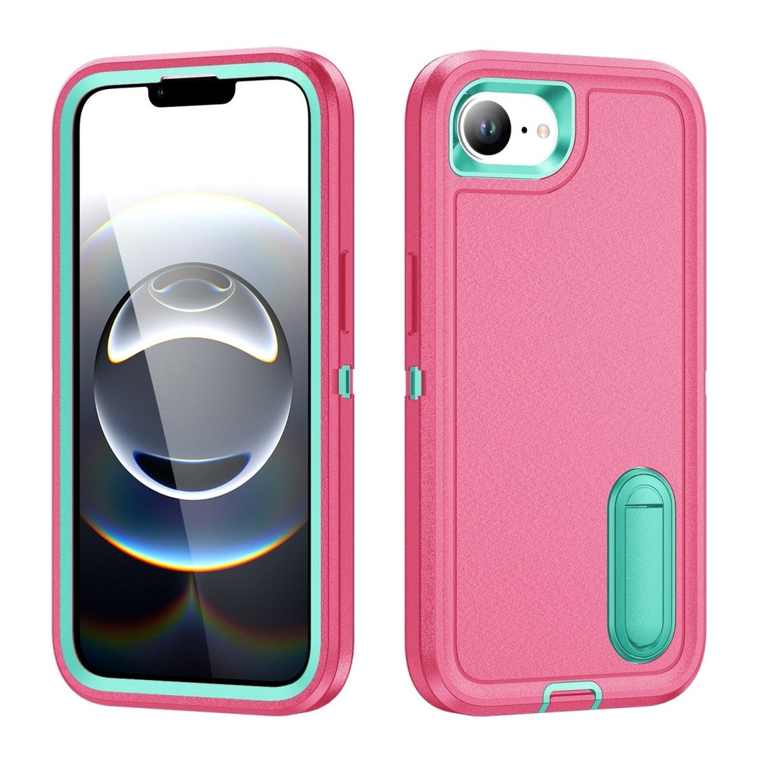 Shockproof Kickstand Phone Case iPhone 16e Pink & Green Parkfield Supplies
