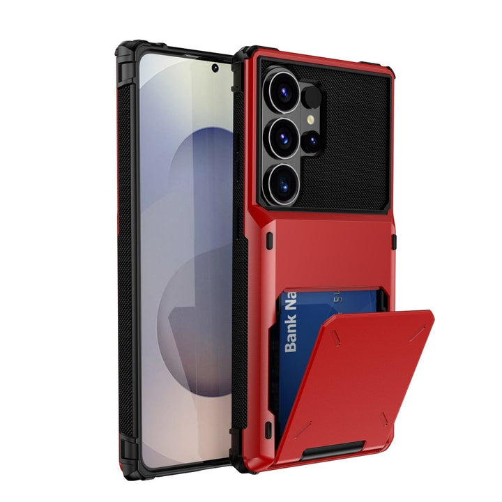 Shockproof Wallet Case For Samsung Galaxy Galaxy S26 Ultra Red Parkfield Supplies
