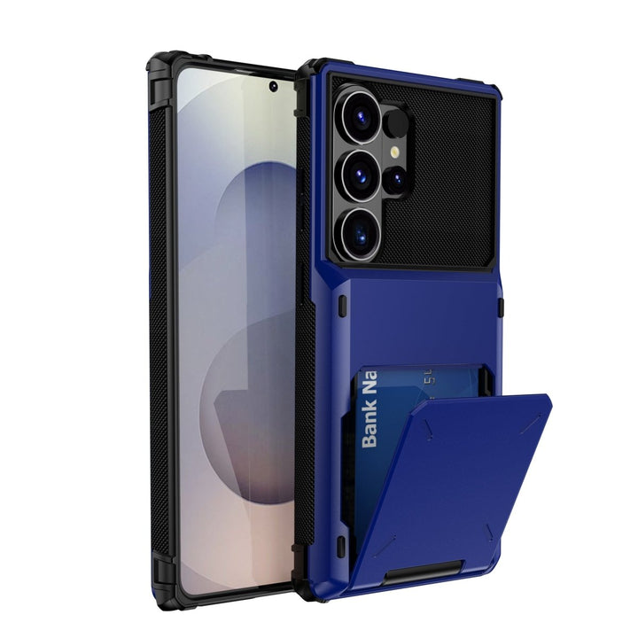 Shockproof Wallet Case For Samsung Galaxy Galaxy S26 Ultra Blue Parkfield Supplies