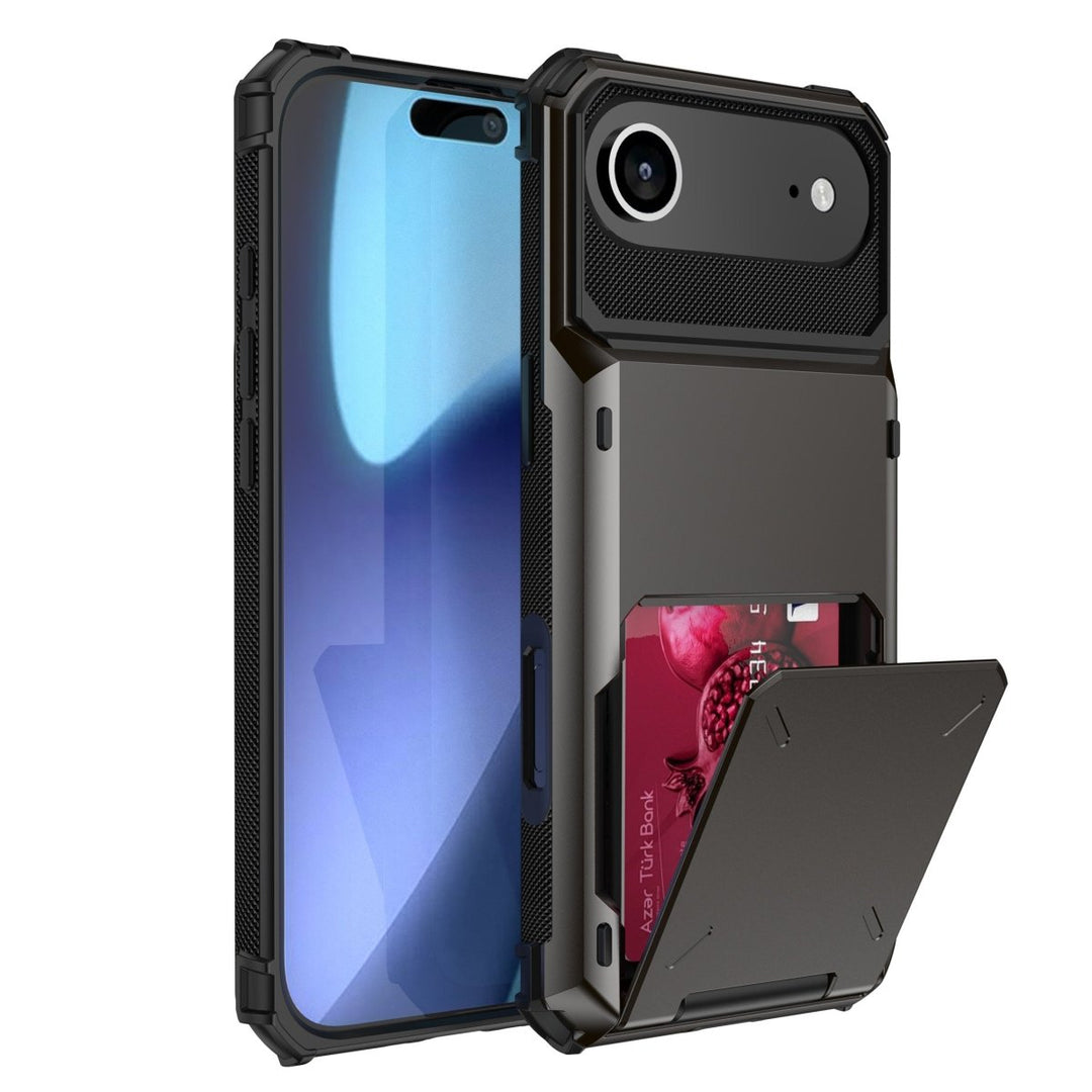 Shockproof Wallet Phone Case iPhone Air Black Parkfield Supplies
