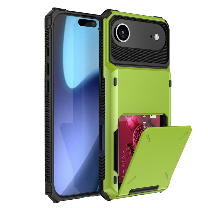 Shockproof Wallet Phone Case iPhone Air Lime Green Parkfield Supplies