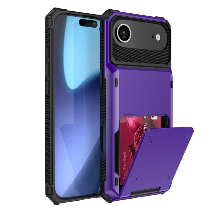 Shockproof Wallet Phone Case iPhone Air Purple Parkfield Supplies