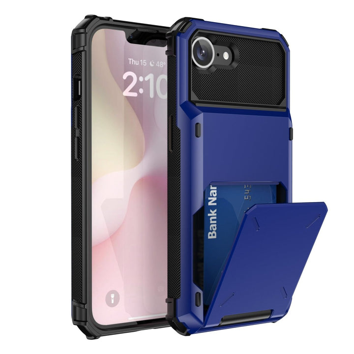 Shockproof Wallet Phone Case iPhone 16e Blue Parkfield Supplies
