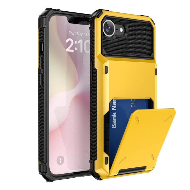 Shockproof Wallet Phone Case iPhone 16e Yellow Parkfield Supplies