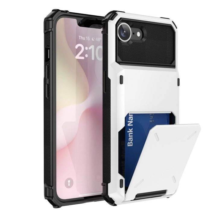 Shockproof Wallet Phone Case iPhone 16e White Parkfield Supplies