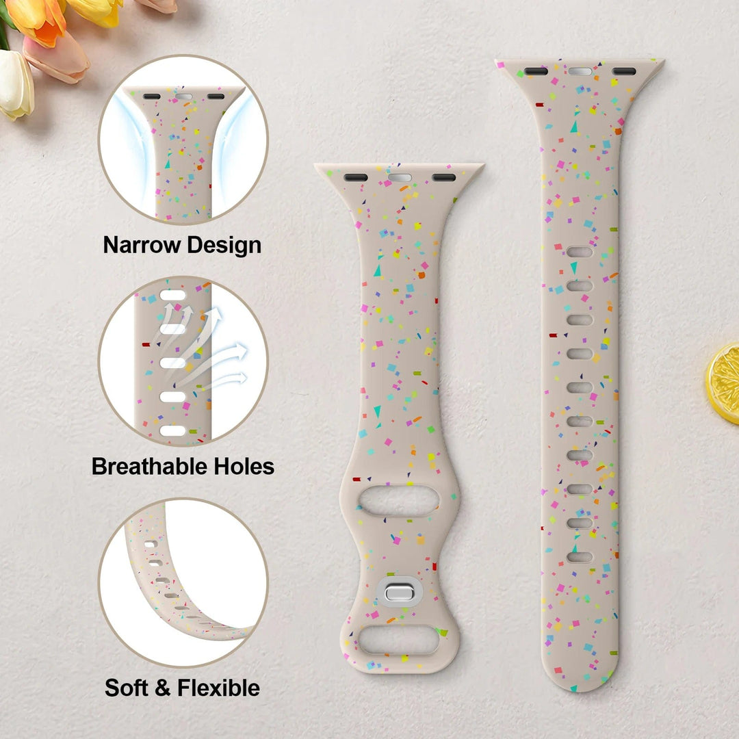 Slim Silicone Sports Watch Band
