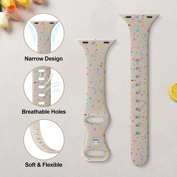 Slim Silicone Sports Watch Band