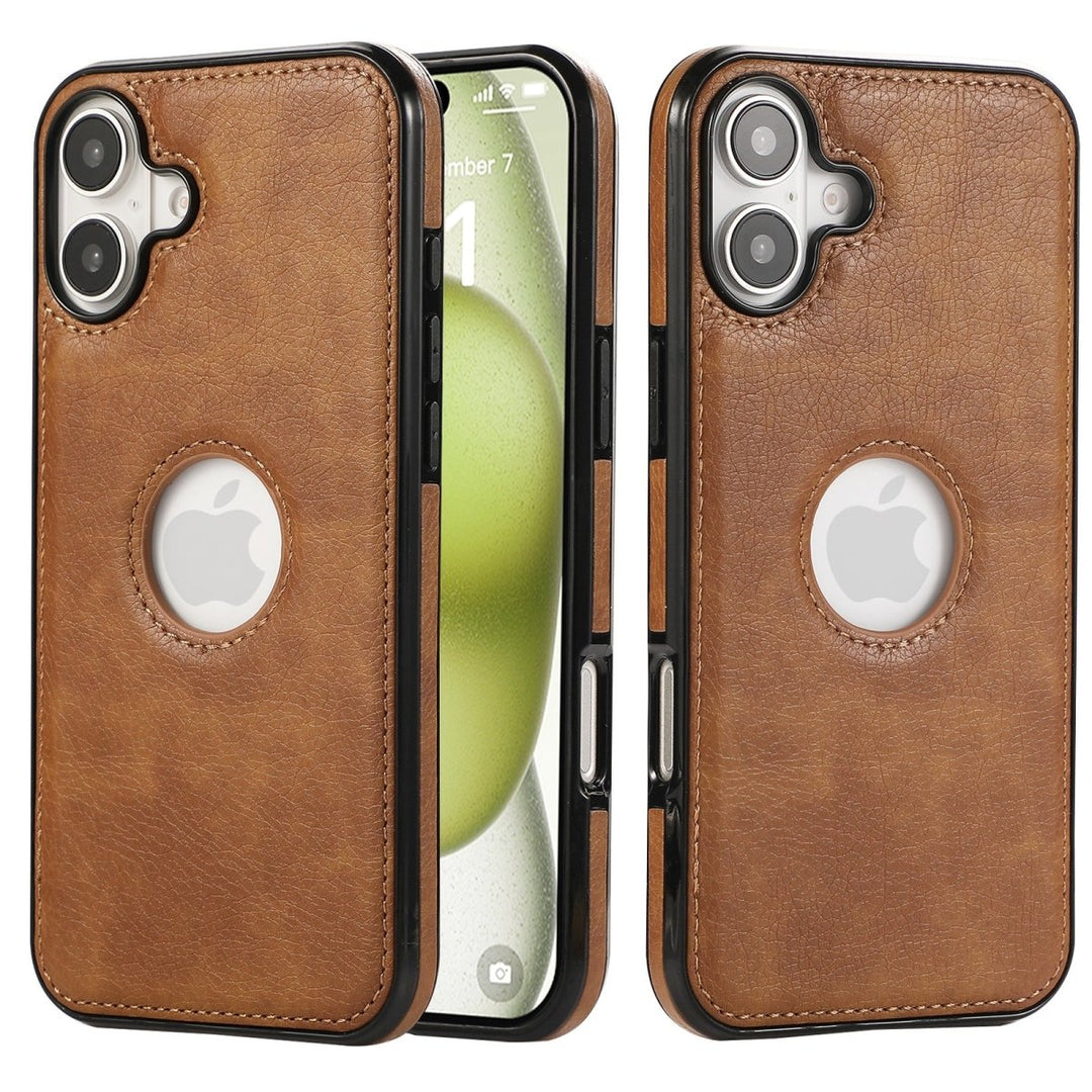 Slim Leather Phone Case iPhone 16 Brown Parkfield Supplies