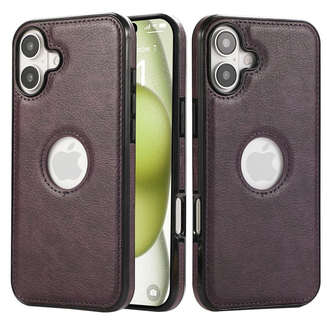 Slim Leather Phone Case iPhone 16 Purple Parkfield Supplies