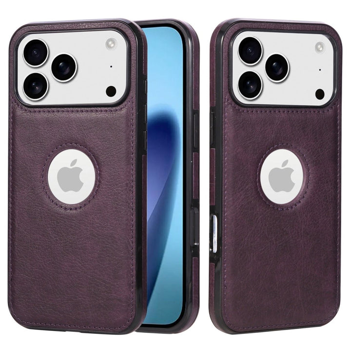 Slim Leather Phone Case iPhone 17 Pro Purple Parkfield Supplies