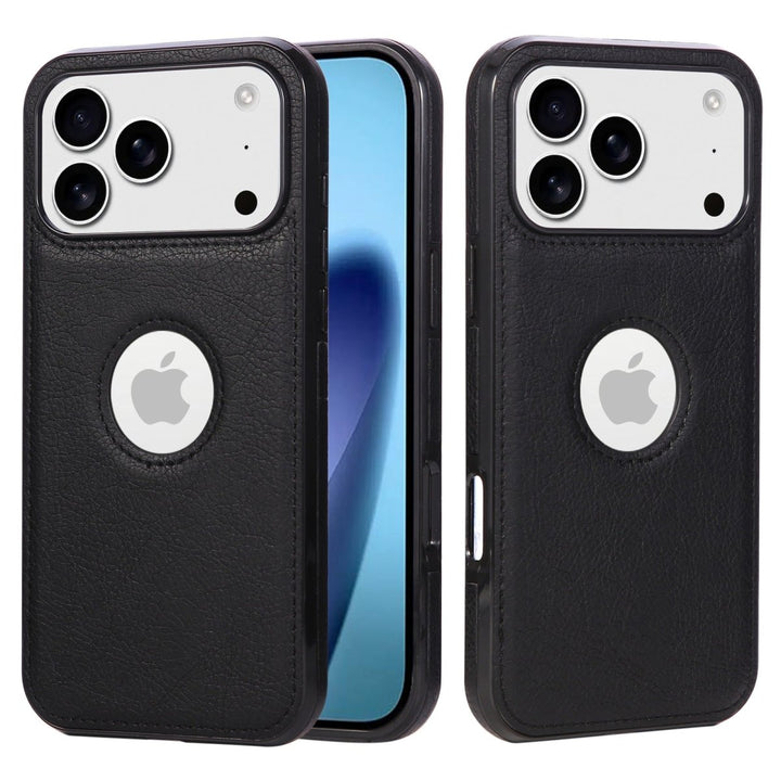 Slim Leather Phone Case iPhone 17 Pro Black Parkfield Supplies