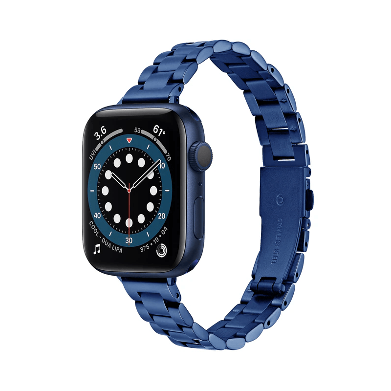 Slim Stainless Steel Watch Band Blue / 38mm, 40mm & 41mm DP210618S06&DP18111200