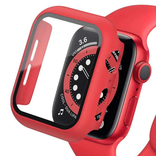 Tempered Glass Protective Watch Case Red / 49mm DP220909311