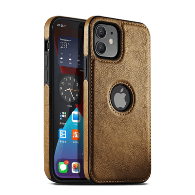 Slim Leather Phone Case Brown / iPhone 15 CM20230609-A-01-iPhone 15-Brown