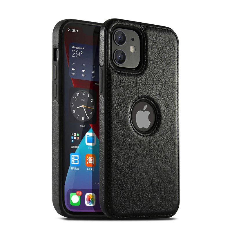Slim Leather Phone Case Black / iPhone 15 CM20230609-A-01-iPhone 15-Black