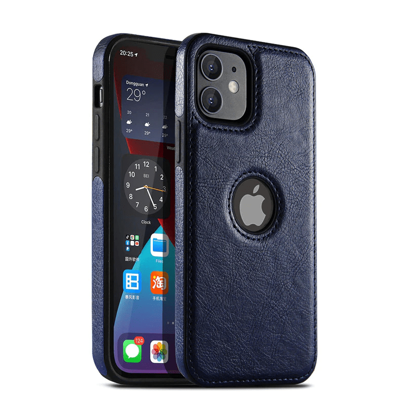 Slim Leather Phone Case Blue / iPhone 15 CM20230609-A-01-iPhone 15-Blue
