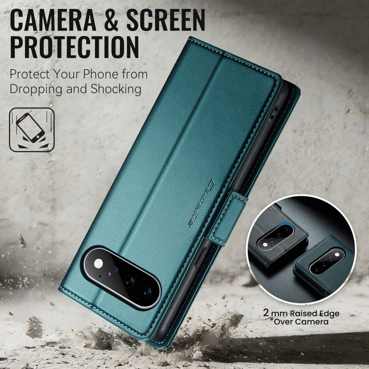 RFID Leather Card Holder Case For Google Pixel Google Pixel 7A Purple Parkfield Supplies