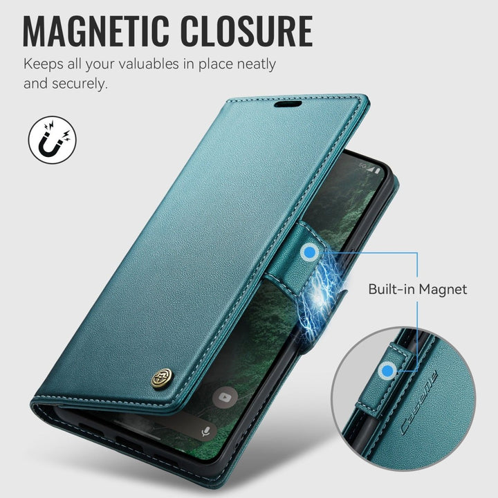 RFID Leather Card Holder Case For Google Pixel Google Pixel 7A Purple Parkfield Supplies