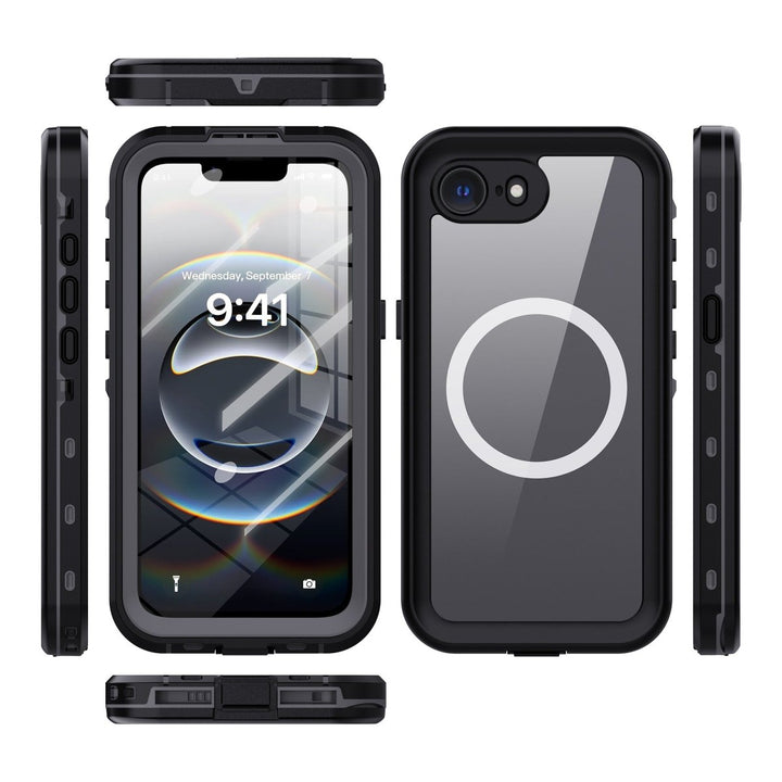 Waterproof Phone Case With Magnetic Charging iPhone 14 Black Parkfield Supplies