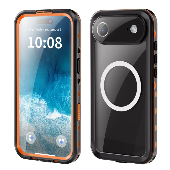 Waterproof Phone Case With Magnetic Charging iPhone Air Orange Parkfield Supplies