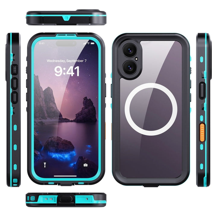 Waterproof Phone Case With Magnetic Charging iPhone 14 Black Parkfield Supplies
