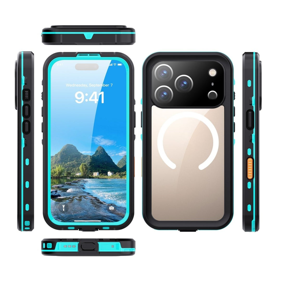 Waterproof Phone Case With Magnetic Charging iPhone 14 Black Parkfield Supplies