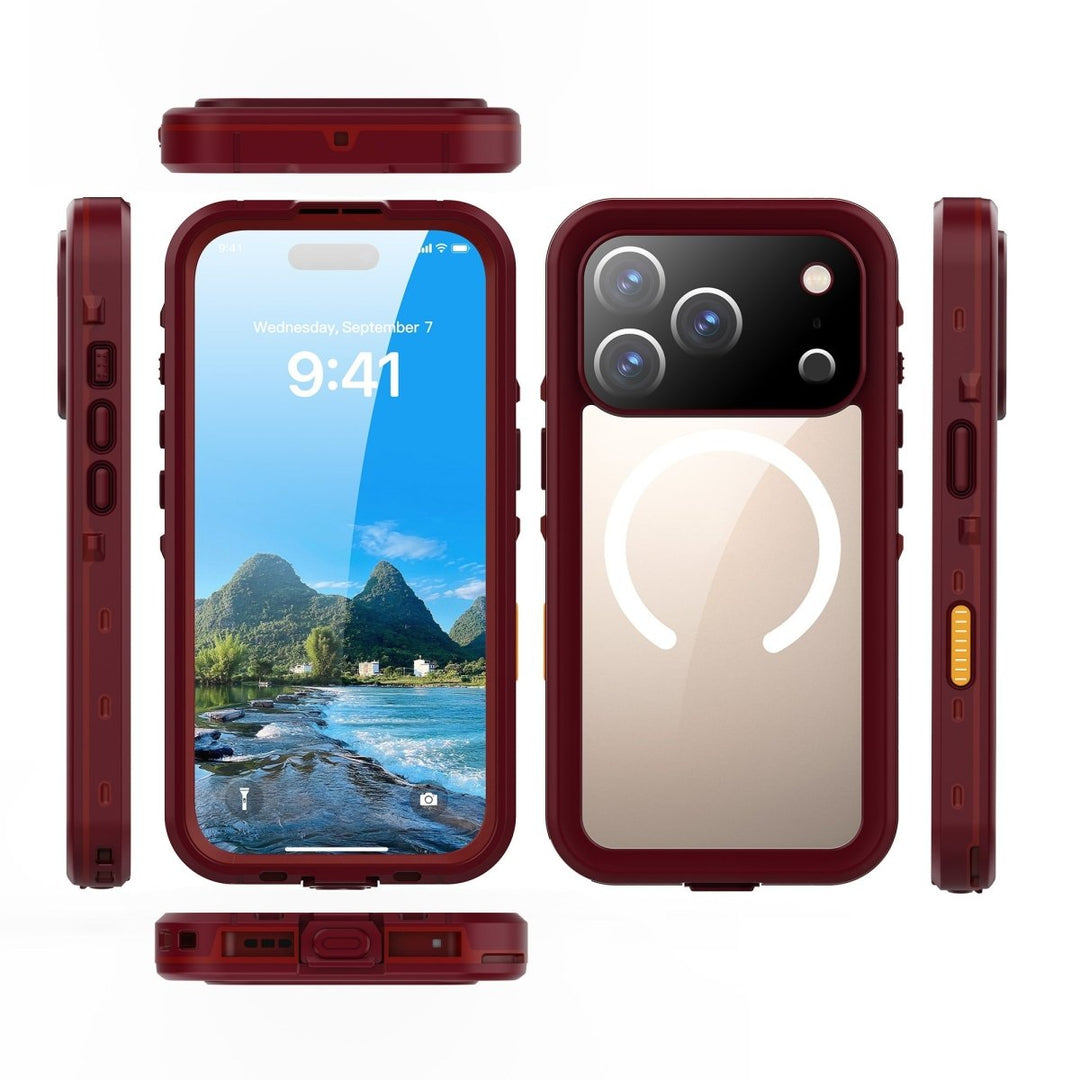 Waterproof Phone Case With Magnetic Charging iPhone 14 Black Parkfield Supplies