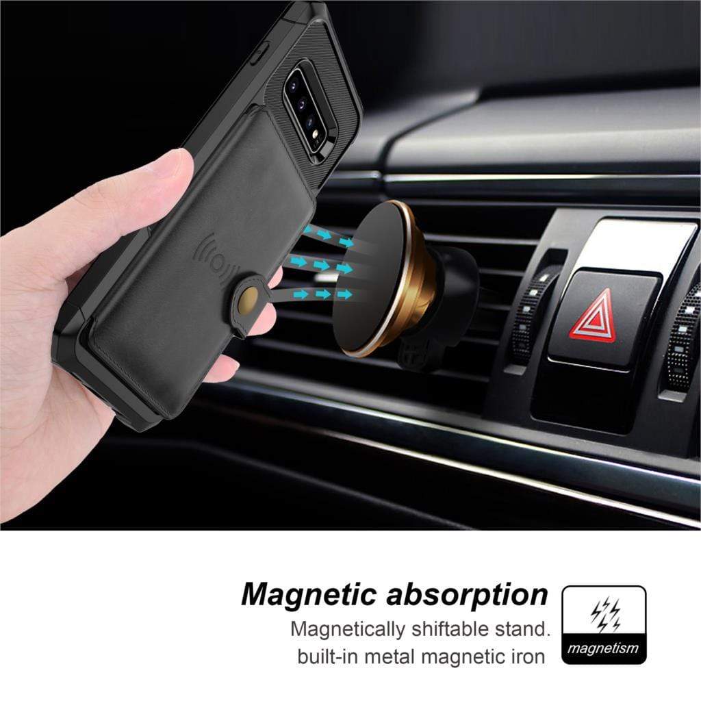 Magnetic Leather Wallet Case For Samsung Galaxy A