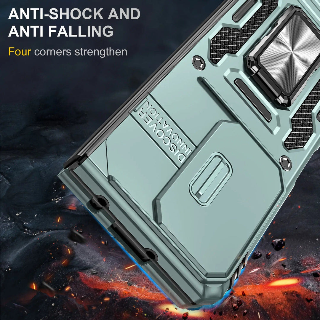 Magnetic Case With Kickstand & Camera Cover For Samsung Z Fold