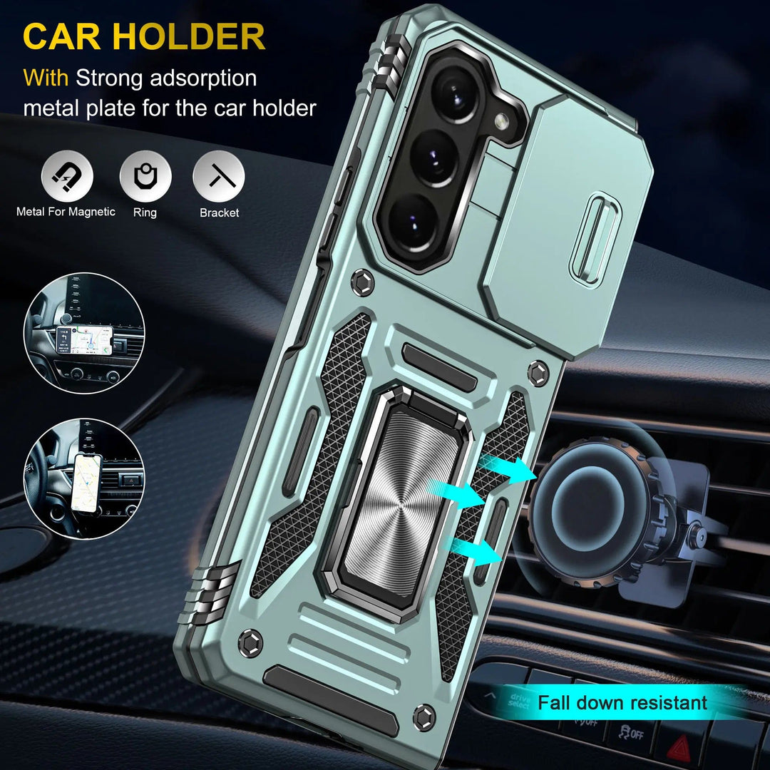 Magnetic Case With Kickstand & Camera Cover For Samsung Z Fold