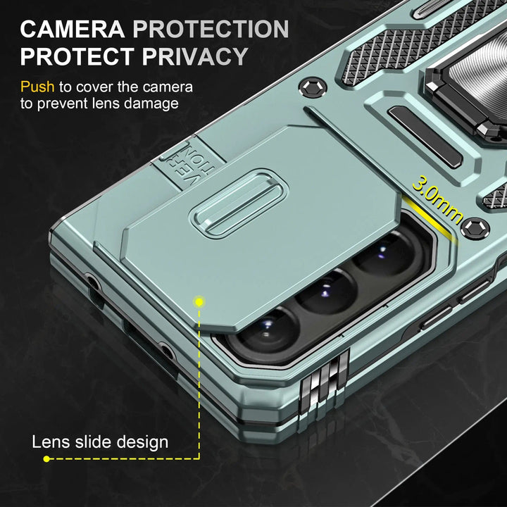 Magnetic Case With Kickstand & Camera Cover For Samsung Z Fold