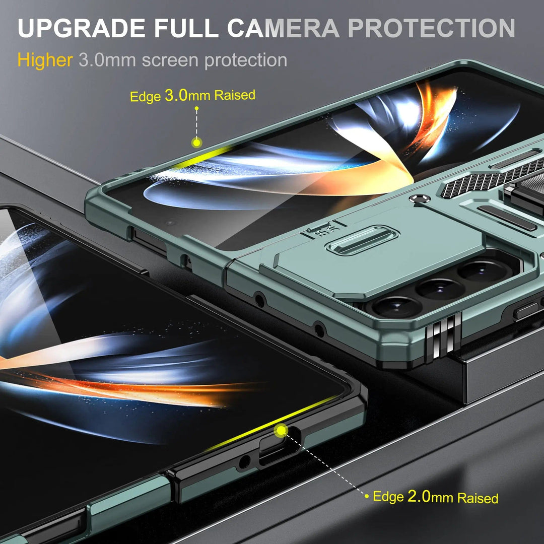 Magnetic Case With Kickstand & Camera Cover For Samsung Z Fold