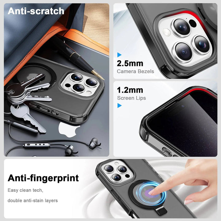Protective Matte Phone Case With Kickstand