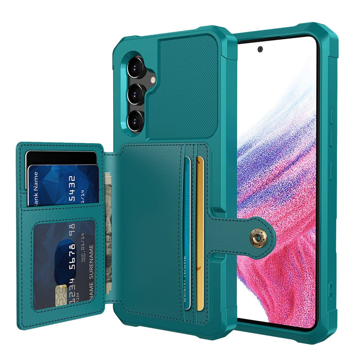 Magnetic Leather Wallet Case For Samsung Galaxy A Galaxy A73 5G / Green M20220305-Samsung A73 5G - Green
