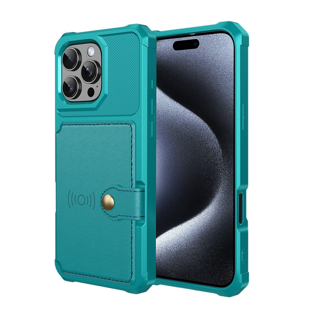 Magnetic Leather Phone Wallet Case iPhone 11 Pro Green Parkfield Supplies