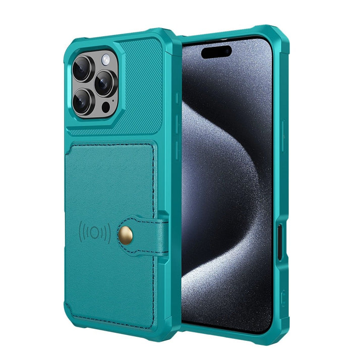 Magnetic Leather Phone Wallet Case iPhone 11 Pro Green Parkfield Supplies